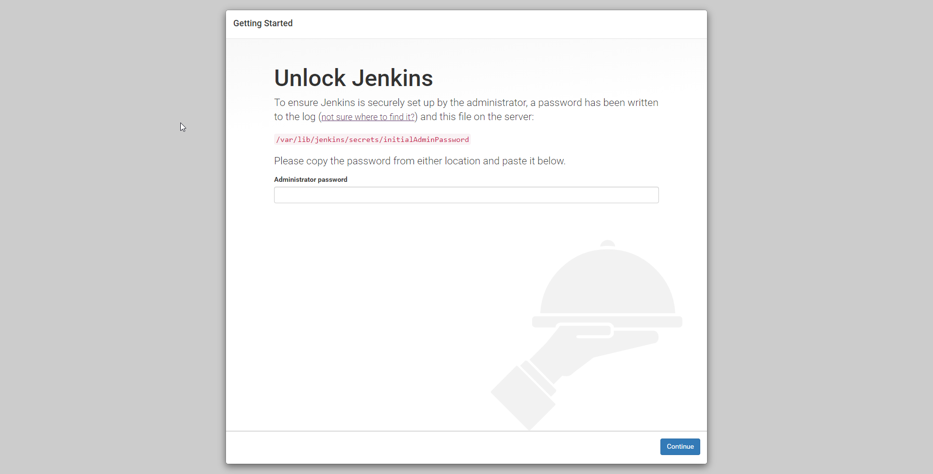 jenkins first screen